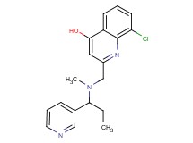 8-chloro-2-{[methyl(1-pyridin-3-ylpropyl)amino]methyl}quinolin-4-ol