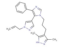 4-{3-[5-(1-allyl-1H-pyrazol-4-yl)-4-phenyl-1H-imidazol-1-yl]propyl}-3,5-dimethyl-1H-pyrazole