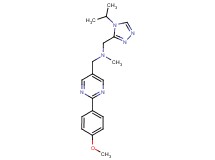 1-(4-isopropyl-4H-1,2,4-triazol-3-yl)-N-{[2-(4-methoxyphenyl)pyrimidin-5-yl]methyl}-N-methylmethanamine