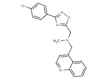 1-[3-(4-chlorophenyl)-1,2,4-oxadiazol-5-yl]-N-methyl-N-(4-quinolinylmethyl)methanamine