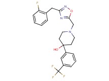 1-{[3-(2-fluorobenzyl)-1,2,4-oxadiazol-5-yl]methyl}-4-[3-(trifluoromethyl)phenyl]-4-piperidinol