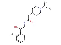 N-[2-hydroxy-2-(2-methylphenyl)ethyl]-2-(1-isopropyl-4-piperidinyl)acetamide