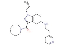 1-allyl-3-(1-azepanylcarbonyl)-N-[2-(3-pyridinyl)ethyl]-4,5,6,7-tetrahydro-1H-indazol-5-amine