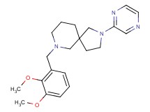 7-(2,3-dimethoxybenzyl)-2-(2-pyrazinyl)-2,7-diazaspiro[4.5]decane