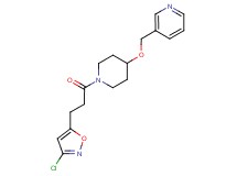 3-[({1-[3-(3-chloro-5-isoxazolyl)propanoyl]-4-piperidinyl}oxy)methyl]pyridine