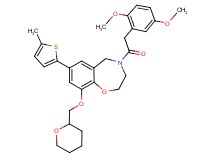4-[(2,5-dimethoxyphenyl)acetyl]-7-(5-methyl-2-thienyl)-9-(tetrahydro-2H-pyran-2-ylmethoxy)-2,3,4,5-tetrahydro-1,4-benzoxazepine