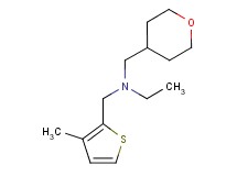 N-[(3-methyl-2-thienyl)methyl]-N-(tetrahydro-2H-pyran-4-ylmethyl)ethanamine