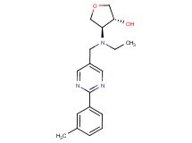 (3R*,4S*)-4-(ethyl{[2-(3-methylphenyl)pyrimidin-5-yl]methyl}amino)tetrahydrofuran-3-ol