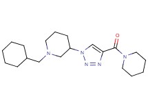 1-(cyclohexylmethyl)-3-[4-(1-piperidinylcarbonyl)-1H-1,2,3-triazol-1-yl]piperidine