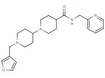 1'-(3-furylmethyl)-N-(2-pyridinylmethyl)-1,4'-bipiperidine-4-carboxamide