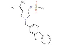 N-[(3S*,4R*)-1-(9H-fluoren-2-ylmethyl)-4-isopropylpyrrolidin-3-yl]methanesulfonamide