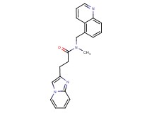 3-imidazo[1,2-a]pyridin-2-yl-N-methyl-N-(5-quinolinylmethyl)propanamide