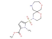 methyl 5-(1,8-dioxa-4,11-diazaspiro[5.6]dodec-4-ylsulfonyl)-1-methyl-1H-pyrrole-2-carboxylate