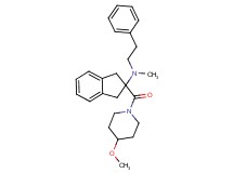 2-[(4-methoxy-1-piperidinyl)carbonyl]-N-methyl-N-(2-phenylethyl)-2-indanamine