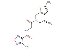 N-(2-{allyl[(5-methyl-2-thienyl)methyl]amino}-2-oxoethyl)-4-methyl-1,2,5-oxadiazole-3-carboxamide