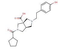 (3aS*,6aS*)-2-(cyclopentylcarbonyl)-5-[2-(4-hydroxyphenyl)ethyl]hexahydropyrrolo[3,4-c]pyrrole-3a(1H)-carboxylic acid