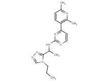 4-(2,6-dimethylpyridin-3-yl)-N-[1-(4-propyl-4H-1,2,4-triazol-3-yl)ethyl]pyrimidin-2-amine