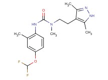 N'-[4-(difluoromethoxy)-2-methylphenyl]-N-[2-(3,5-dimethyl-1H-pyrazol-4-yl)ethyl]-N-methylurea
