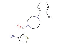 (2-{[4-(2-methylphenyl)-1,4-diazepan-1-yl]carbonyl}-3-thienyl)amine hydrochloride