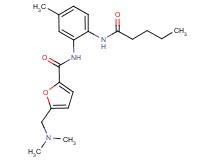 5-[(dimethylamino)methyl]-N-[5-methyl-2-(pentanoylamino)phenyl]-2-furamide
