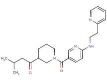 3-methyl-1-[1-({6-[(2-pyridin-2-ylethyl)amino]pyridin-3-yl}carbonyl)piperidin-3-yl]butan-1-one