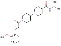 N-isopropyl-1'-[3-(2-methoxyphenyl)propanoyl]-1,4'-bipiperidine-4-carboxamide