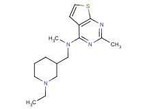 N-[(1-ethylpiperidin-3-yl)methyl]-N,2-dimethylthieno[2,3-d]pyrimidin-4-amine