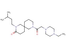 8-[(4-ethylpiperazin-1-yl)acetyl]-2-(3-methylbutyl)-2,8-diazaspiro[5.5]undecan-3-one