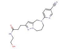 3-[5-(5-cyano-2-pyridinyl)-5,6,7,8-tetrahydro-4H-pyrazolo[1,5-a][1,4]diazepin-2-yl]-N-(2-hydroxyethyl)propanamide