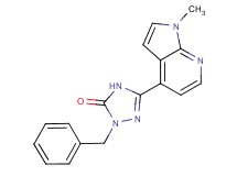 2-benzyl-5-(1-methyl-1H-pyrrolo[2,3-b]pyridin-4-yl)-2,4-dihydro-3H-1,2,4-triazol-3-one