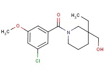 [1-(3-chloro-5-methoxybenzoyl)-3-ethyl-3-piperidinyl]methanol