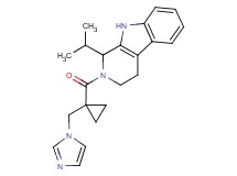 2-{[1-(1H-imidazol-1-ylmethyl)cyclopropyl]carbonyl}-1-isopropyl-2,3,4,9-tetrahydro-1H-beta-carboline