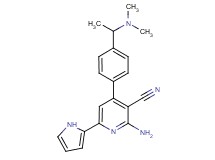 2-amino-4-{4-[1-(dimethylamino)ethyl]phenyl}-6-(1H-pyrrol-2-yl)nicotinonitrile