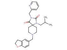 8-(2,3-dihydro-1-benzofuran-5-ylmethyl)-1-isobutyl-3-(2-pyridinylmethyl)-1,3,8-triazaspiro[4.5]decane-2,4-dione