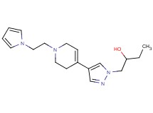 1-(4-{1-[2-(1H-pyrrol-1-yl)ethyl]-1,2,3,6-tetrahydropyridin-4-yl}-1H-pyrazol-1-yl)butan-2-ol