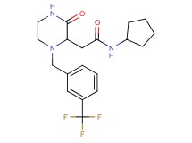 N-cyclopentyl-2-{3-oxo-1-[3-(trifluoromethyl)benzyl]-2-piperazinyl}acetamide