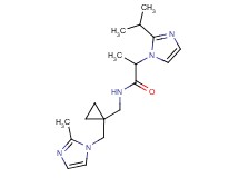 2-(2-isopropyl-1H-imidazol-1-yl)-N-({1-[(2-methyl-1H-imidazol-1-yl)methyl]cyclopropyl}methyl)propanamide