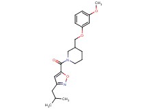 1-[(3-isobutyl-5-isoxazolyl)carbonyl]-3-[(3-methoxyphenoxy)methyl]piperidine