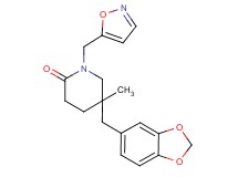 5-(1,3-benzodioxol-5-ylmethyl)-1-(isoxazol-5-ylmethyl)-5-methylpiperidin-2-one