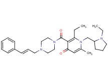 2-ethyl-1-[(1-ethyl-2-pyrrolidinyl)methyl]-6-methyl-3-({4-[(2E)-3-phenyl-2-propen-1-yl]-1-piperazinyl}carbonyl)-4(1H)-pyridinone