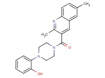 2-{4-[(2,6-dimethyl-3-quinolinyl)carbonyl]-1-piperazinyl}phenol bis(trifluoroacetate) (salt)