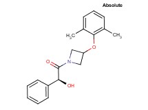 (1S)-2-[3-(2,6-dimethylphenoxy)-1-azetidinyl]-2-oxo-1-phenylethanol