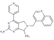 7-methyl-4-pyridin-4-yl-6-(quinolin-4-ylmethyl)-6,7-dihydro-5H-pyrrolo[3,4-d]pyrimidin-2-amine