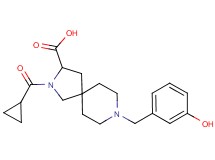 2-(cyclopropylcarbonyl)-8-(3-hydroxybenzyl)-2,8-diazaspiro[4.5]decane-3-carboxylic acid