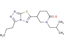 1-isobutyl-5-(3-propyl[1,2,4]triazolo[3,4-b][1,3,4]thiadiazol-6-yl)piperidin-2-one
