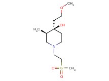 (3R*,4R*)-4-(2-methoxyethyl)-3-methyl-1-[2-(methylsulfonyl)ethyl]-4-piperidinol
