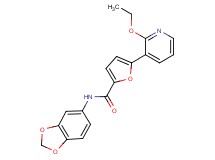 N-1,3-benzodioxol-5-yl-5-(2-ethoxypyridin-3-yl)-2-furamide