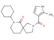 7-cyclohexyl-2-[(2-methyl-1H-pyrrol-3-yl)carbonyl]-2,7-diazaspiro[4.5]decan-6-one