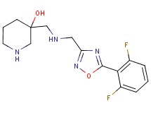 3-[({[5-(2,6-difluorophenyl)-1,2,4-oxadiazol-3-yl]methyl}amino)methyl]-3-piperidinol dihydrochloride