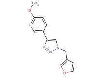 5-[1-(3-furylmethyl)-1H-1,2,3-triazol-4-yl]-2-methoxypyridine